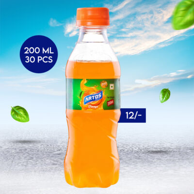 ARTOS Refreshing Orange Drink, 200 ml (30 Pcs)